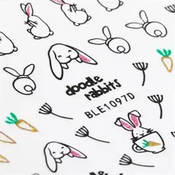 Påske klistermærker, selvklæbende og ultratynde, 1097D, GNB